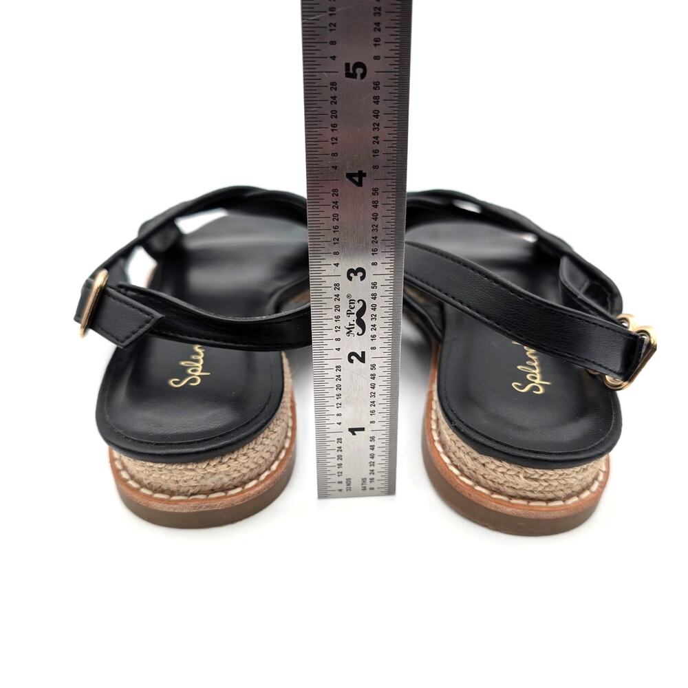 Splendid Bennet Slingback Sandals Open Toe Women's Black Size US8.5M EU38.5 - Picture 4 of 9